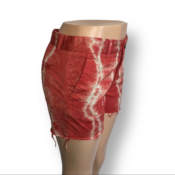 Current/Elliot Sample Red Spark The Smart Short Tie Dye Shorts Waist 32” (WB-2) - Picture 4 of 9